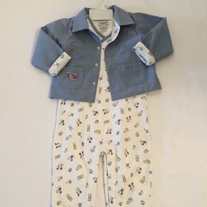 Outfit infant boys new size 24 months overall  3pc
